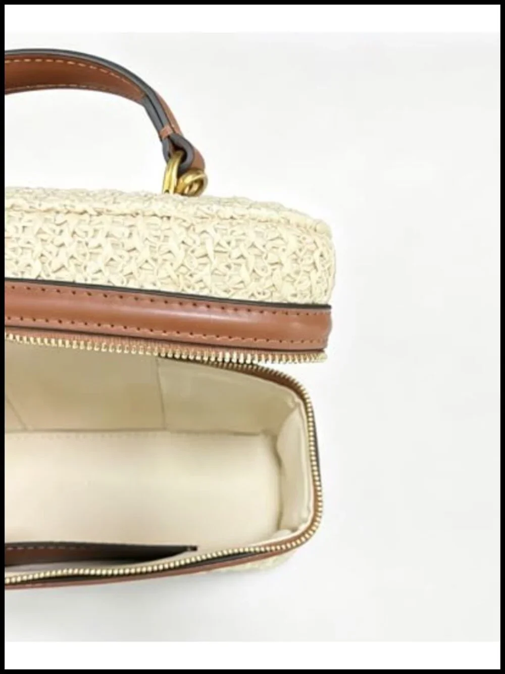 Boho Straw Satchel Crossbody Purse w/ Top Handle, Woven Summer Beach Handbag